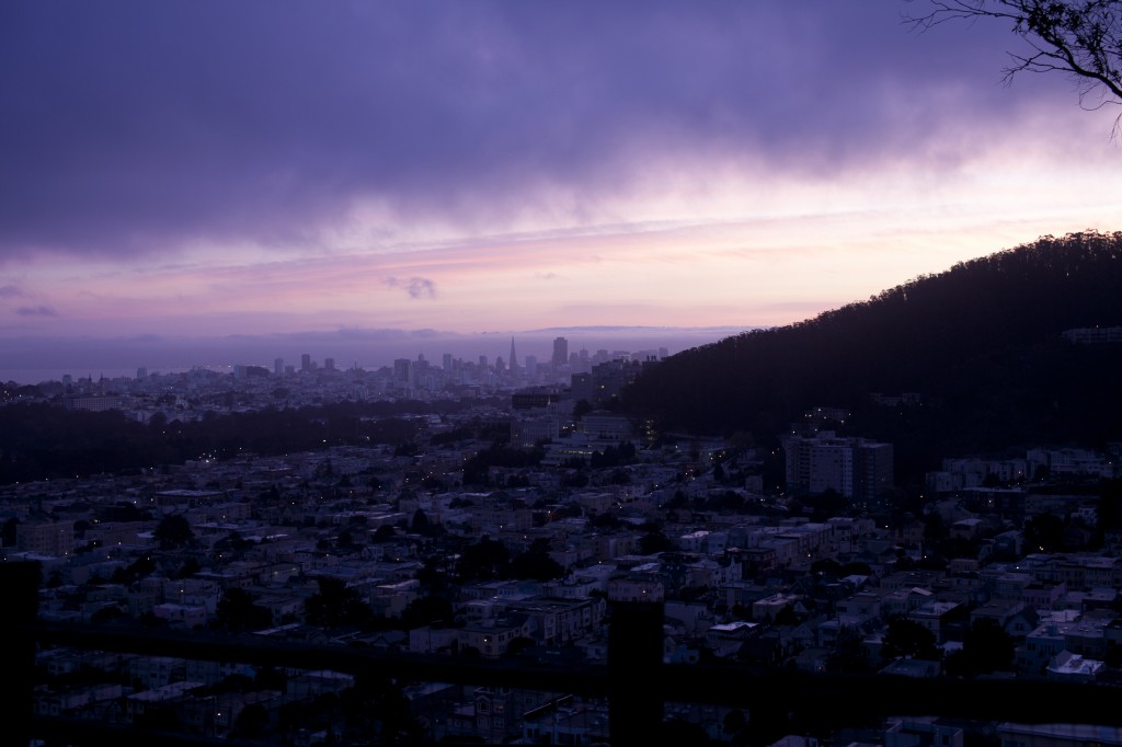 Break of dawn in San Francisco